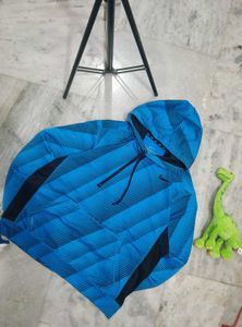 Nike Blue Patterned Hoodie