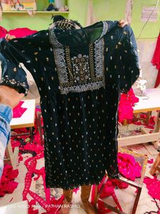 Elegant Black Printed Kurti