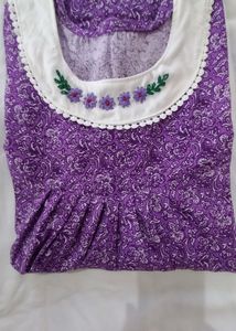 Hand Embroidery Cotton Nighty
