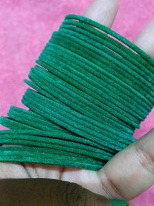 Green Bangles And Earrings Combo