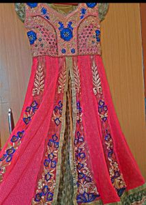 Beautiful Gown With Dupatta And Pent