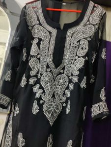 Elegant Black Georgette Kurta