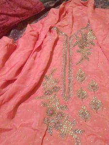 Very Elegant Suit With Hand Work