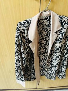 Vintage Paisley Print Blazer