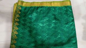 Green &amp; Gold Saree
