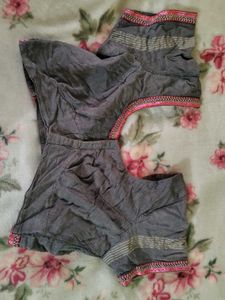 Pink &amp; Gray Saree