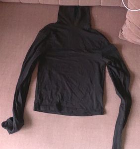 Black Turtleneck Top