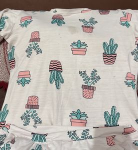 Cactus Print Top & Bottom Set