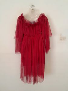 Red Net Dress