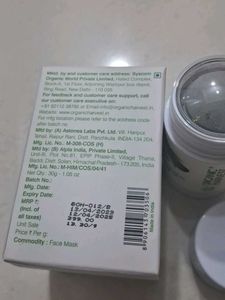 Face Mask Organic Harvest
