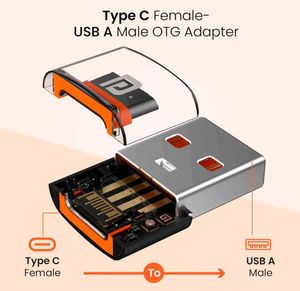 Portronics Type C Female to USB Male OTG