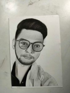 potrait painting hand made draw