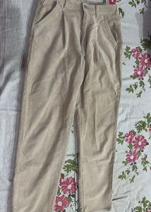 Beige Corduroy Pants