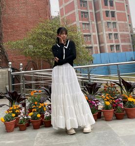 SALE 🛍️ ‼️Pinterest Trendy White Long Skirt