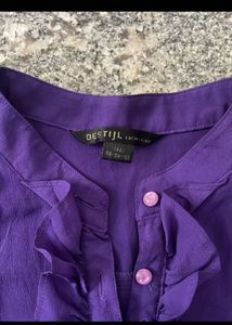 Purple Ruffle Top