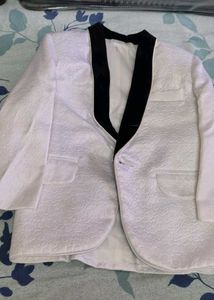 3 Piece White Suit For Boys