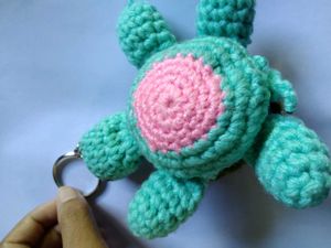 Crochet Turtle Keychain