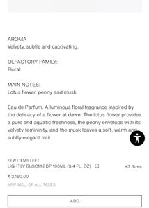 Zara Lightly Bloom Perfume