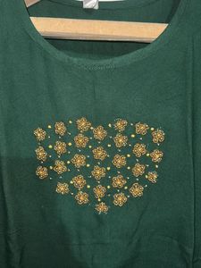 Yellow And Green Combination Kurta
