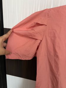 Peach Puff Sleeve Top