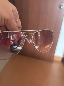 Pink Tinted Aviator Sunglasses