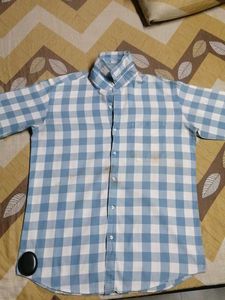Blue & White Checkered Shirt