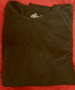 Black Cotton Sweatshirt
