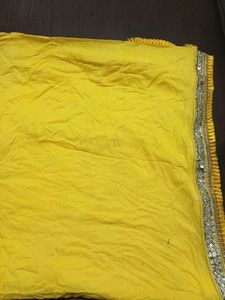 Yellow Embellished Dupatta
