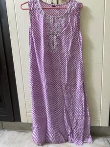 Striped Lavender Kurta