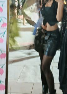 SHEIN leather Shorts