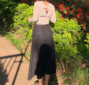 Wrap Around Midi Skirt