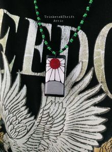 Anime inspired Hanafuda Beaded Necklace