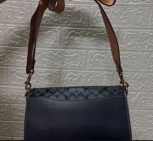 Sold—Coach Tabby 26 Chambray Navy Bag