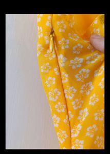 H&amp;M Backless Yellow Dress