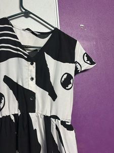 Abstract Print Casual Dress