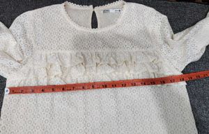 Elegant Ruffled Lace Top