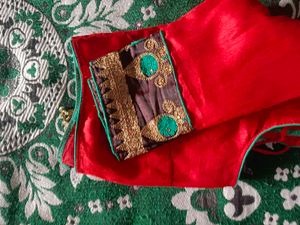 Red Saree Blouse