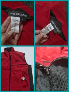 Reversible Vest Red &amp; Black Jacket