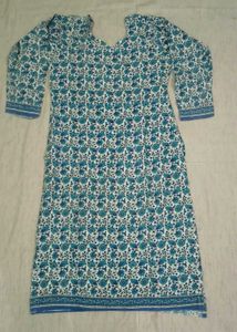 Floral Blue Kurta Set