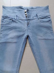High Waisted Denim Jeans