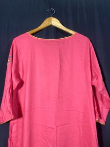 Vishudh Coral Kurti  (Woman)