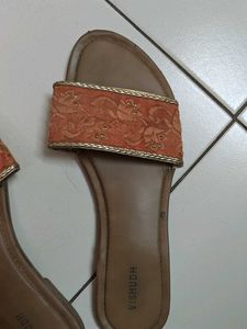 Vishudh Embellished Open Toe Flats