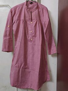 Soch Designer Kurta | Embroidered Back Onion Pink