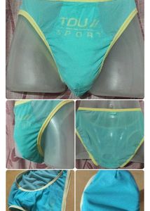 SO Teal Zebra Print Bikini Bottoms