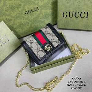 GUCCI OPHIDIA WALLET WITH CHAIN SLING WD box