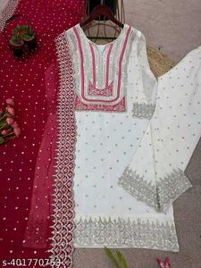 Maroon Embroidered Indian Suit