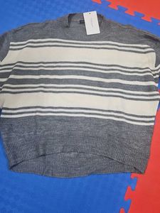 Striped Grey Sweater