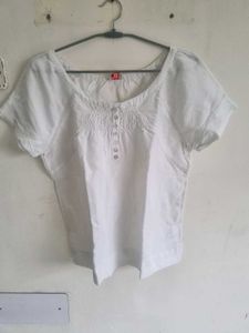 White Cute Tee