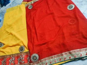 Patli Pallu Saree Very Beautiful combination Color
