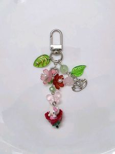 Rose Hello Kitty Keychain